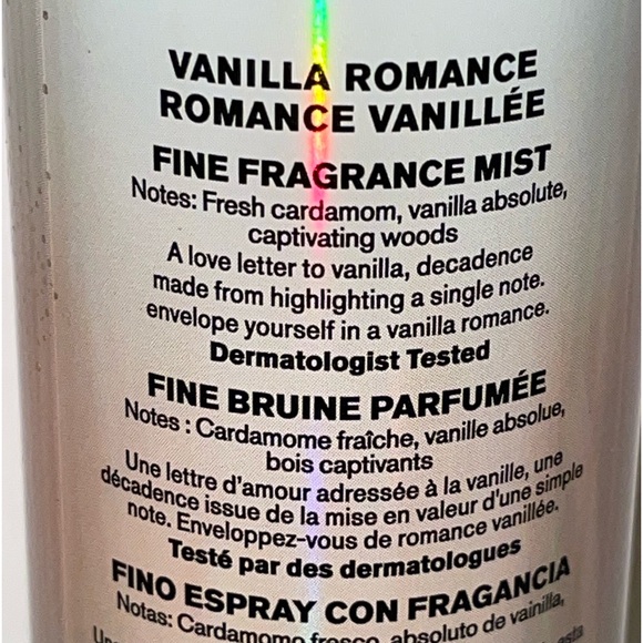 Bath & Body Works Vanilla Romance Fine Fragrance Mist 8oz New - Picture 3 of 3